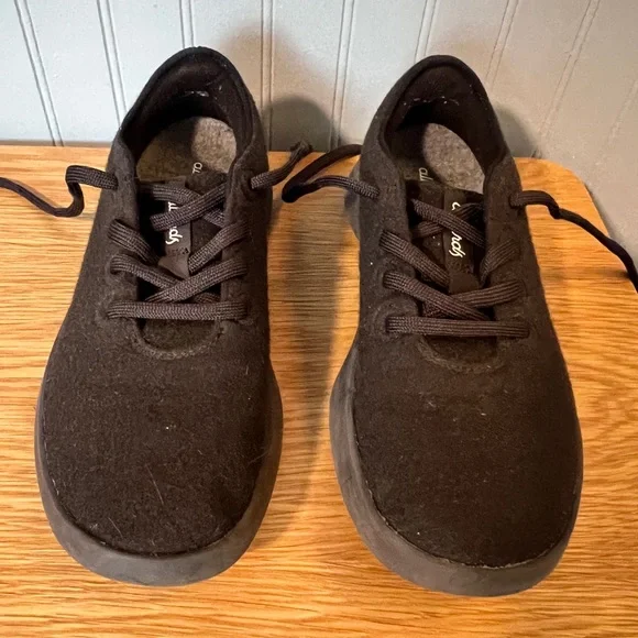 Allbirds Women’s Wool Runner Black Casual Sneakers Shoes Size 9 - Picture 2 of 6